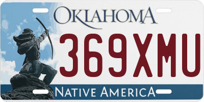 OK license plate 369XMU