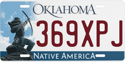 OK license plate 369XPJ