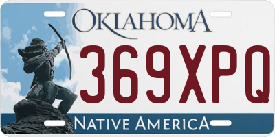 OK license plate 369XPQ