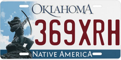 OK license plate 369XRH