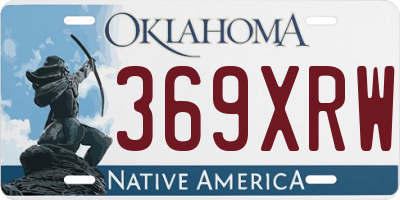 OK license plate 369XRW