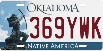 OK license plate 369YWK