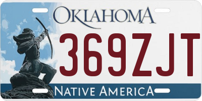 OK license plate 369ZJT