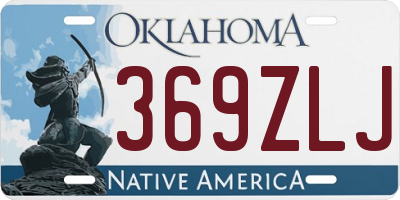 OK license plate 369ZLJ