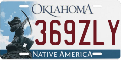 OK license plate 369ZLY