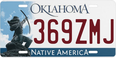 OK license plate 369ZMJ