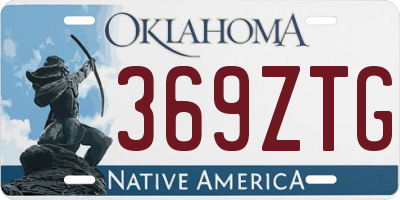 OK license plate 369ZTG