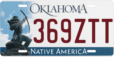 OK license plate 369ZTT