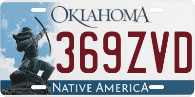 OK license plate 369ZVD
