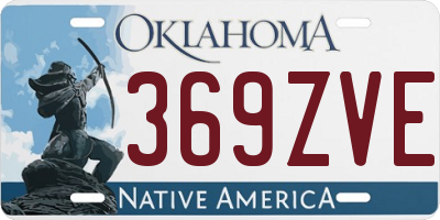 OK license plate 369ZVE