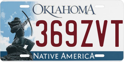 OK license plate 369ZVT