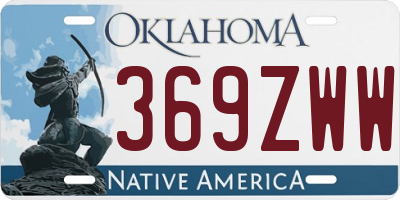 OK license plate 369ZWW