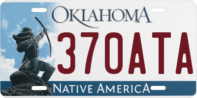 OK license plate 370ATA