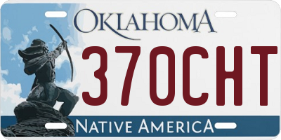 OK license plate 370CHT