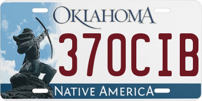 OK license plate 370CIB