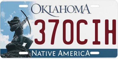 OK license plate 370CIH