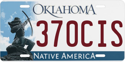 OK license plate 370CIS