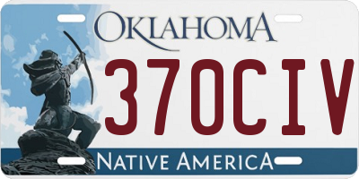 OK license plate 370CIV
