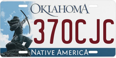 OK license plate 370CJC