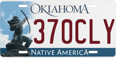 OK license plate 370CLY