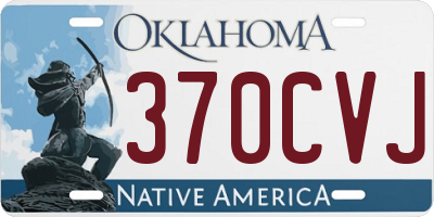 OK license plate 370CVJ
