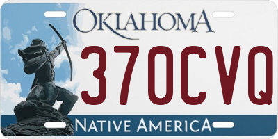OK license plate 370CVQ