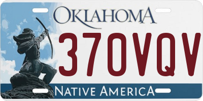 OK license plate 370VQV
