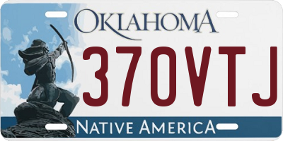 OK license plate 370VTJ