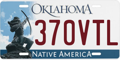 OK license plate 370VTL