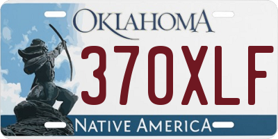 OK license plate 370XLF
