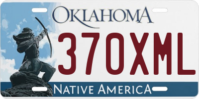 OK license plate 370XML