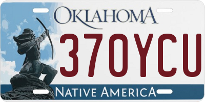 OK license plate 370YCU