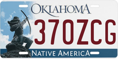 OK license plate 370ZCG