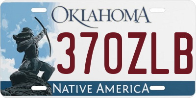 OK license plate 370ZLB