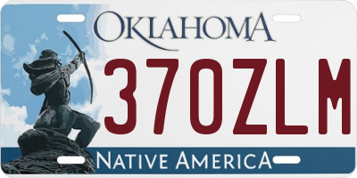 OK license plate 370ZLM