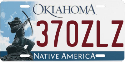 OK license plate 370ZLZ