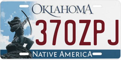OK license plate 370ZPJ