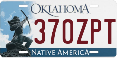 OK license plate 370ZPT