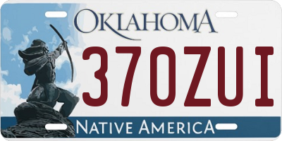 OK license plate 370ZUI