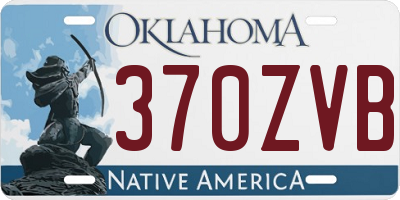 OK license plate 370ZVB