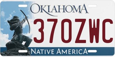 OK license plate 370ZWC