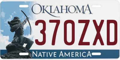 OK license plate 370ZXD