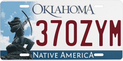 OK license plate 370ZYM