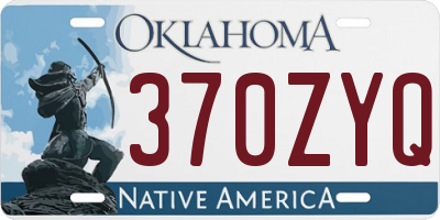 OK license plate 370ZYQ