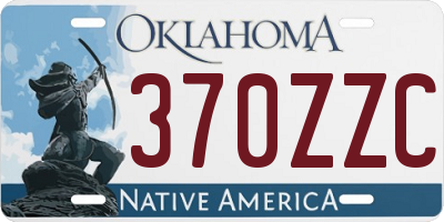 OK license plate 370ZZC