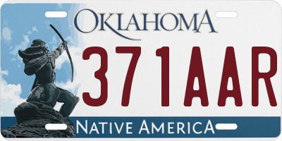 OK license plate 371AAR