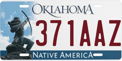 OK license plate 371AAZ