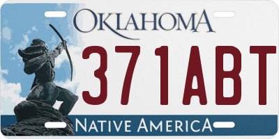 OK license plate 371ABT