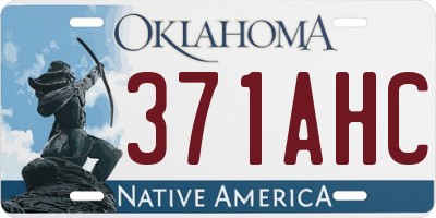 OK license plate 371AHC