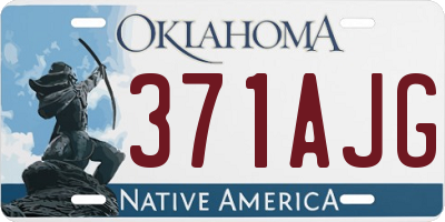OK license plate 371AJG